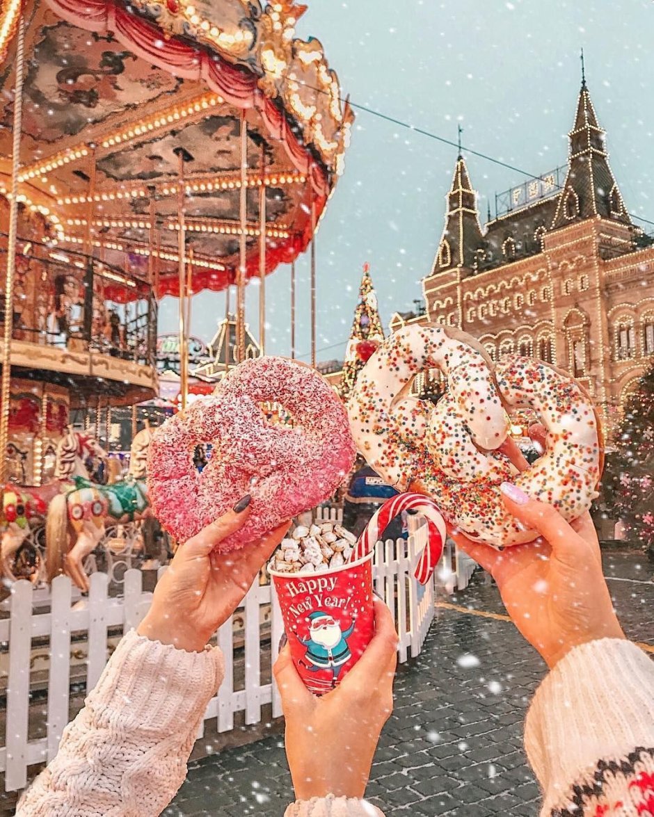 Фотосессия Новогодняя Москва красная площадь