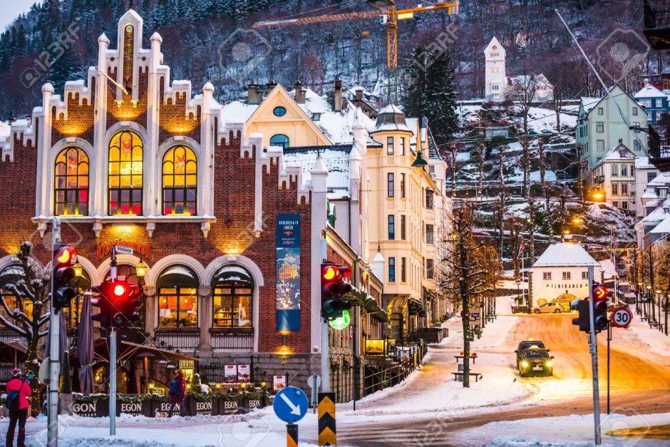 Норвегия Осло Рождество