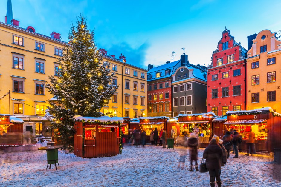 Стокгольм ярмарка Рождество