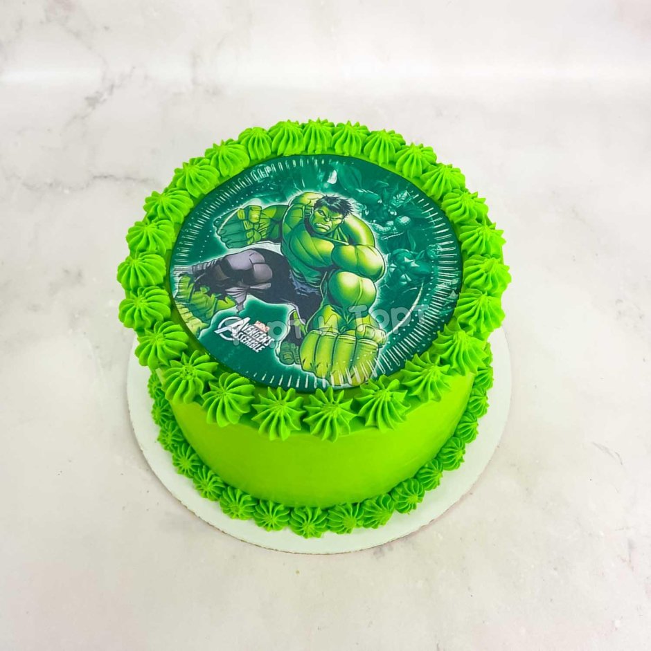 Торт зеленый Халк