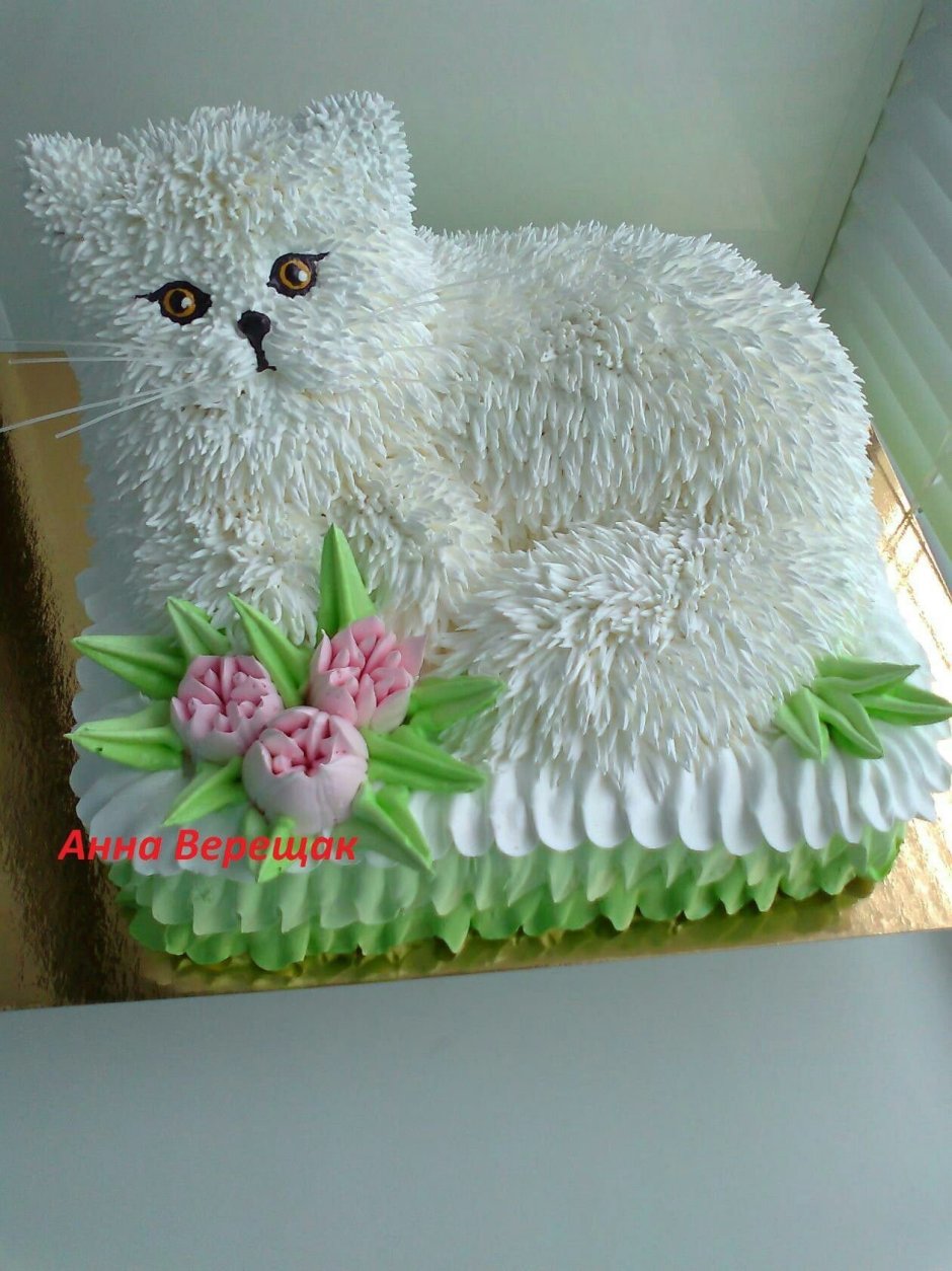 Торт кошка кремовый