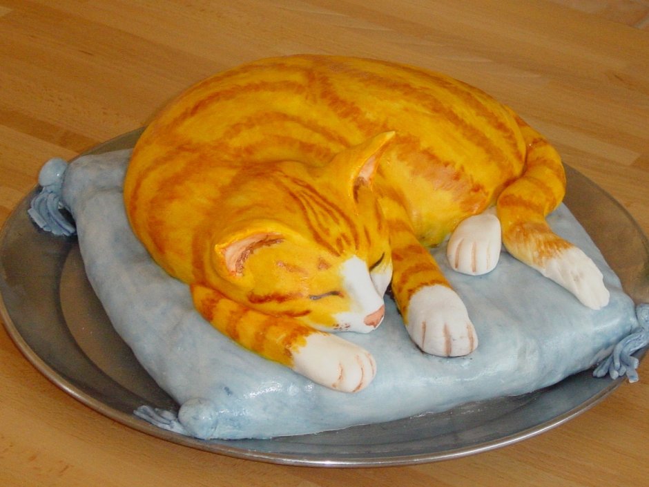 Торт в форме кота
