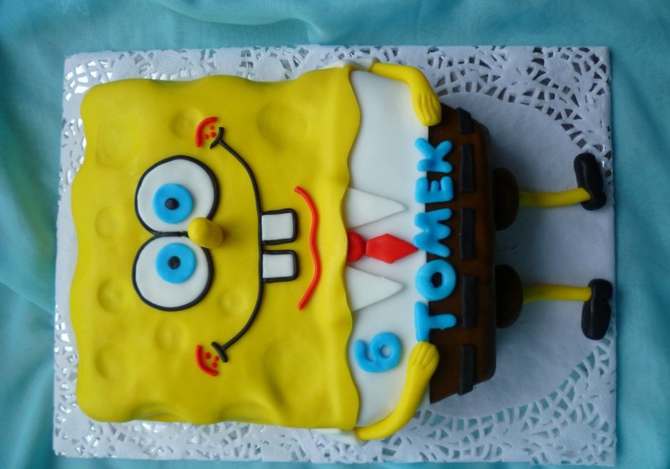 Торт на день рождения Спанч Боб