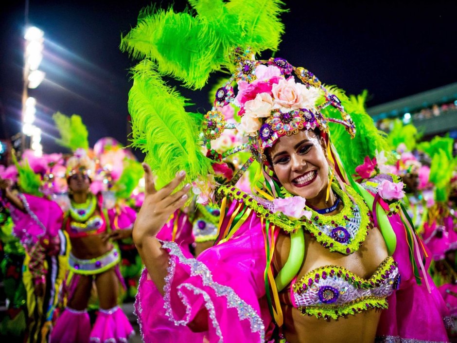 Праздник в Рио де Жанейро карнавал