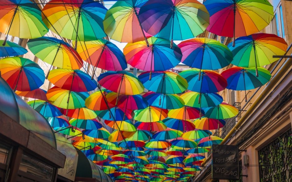 Проект разноцветные зонтики