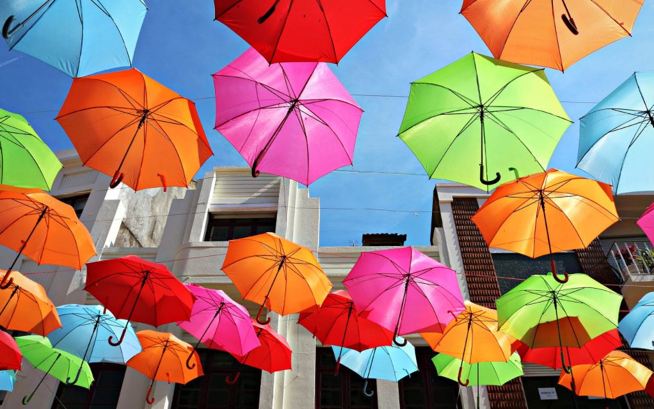 Проект разноцветные зонтики