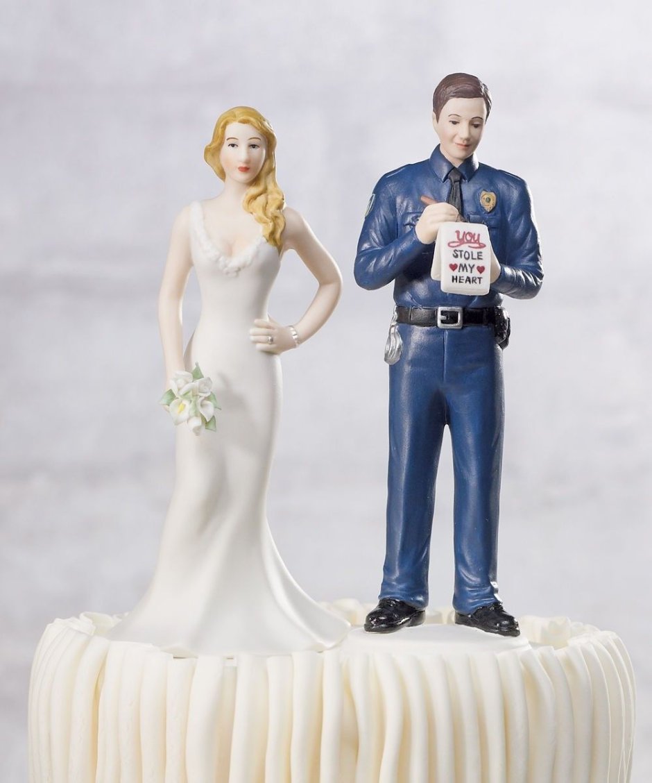 Фигурки на свадебный торт полицейский