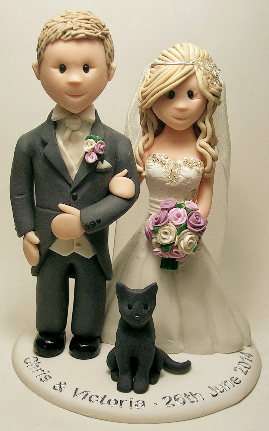 Фигуры на торт жених и невеста в стиле агентов