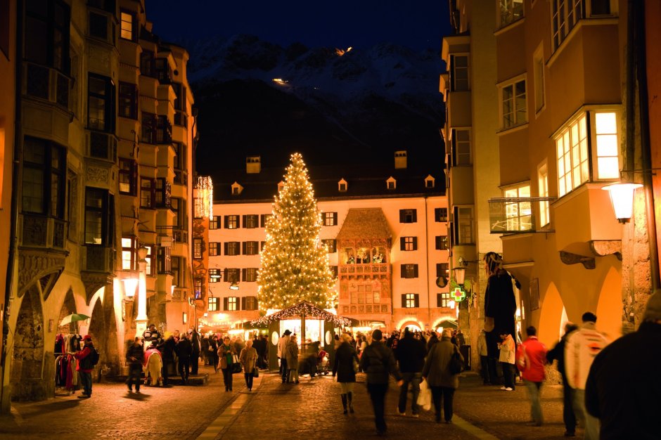 Тироль Австрия Рождество