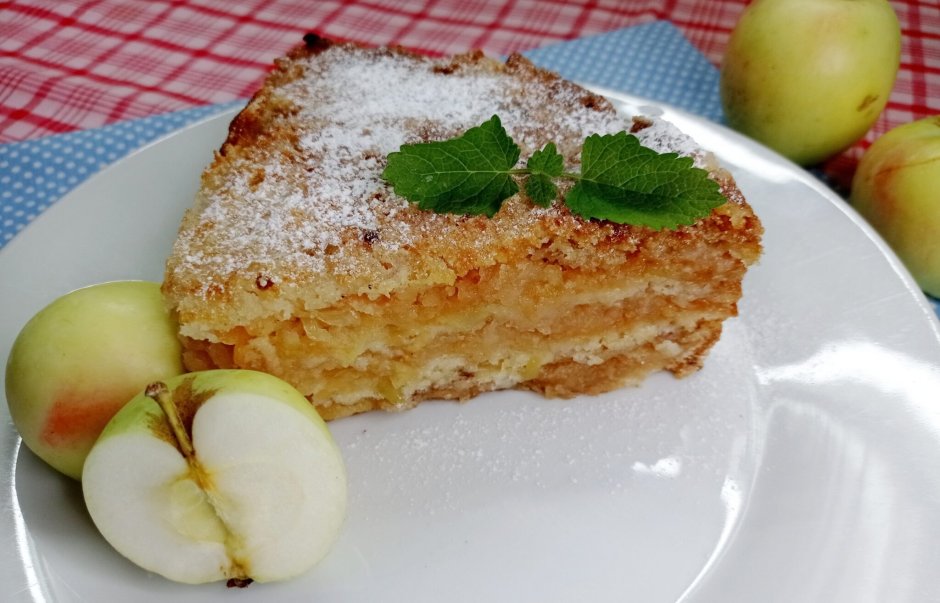 Рецепт пирога 3 стакана с яблоками от Полевской