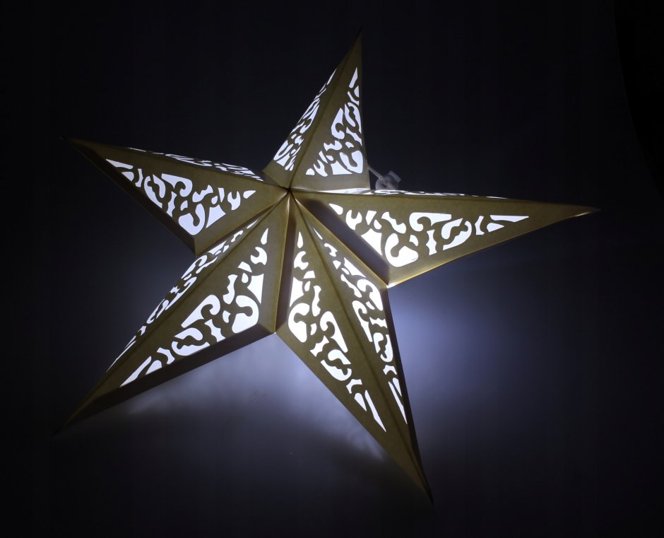 Звезда оригами объемная пятиконечная