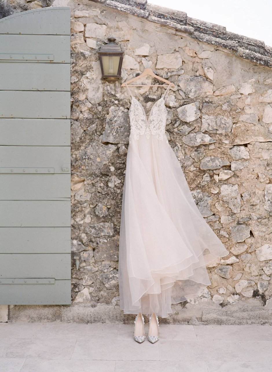 Свадебное платье в стиле Прованс с рукавами