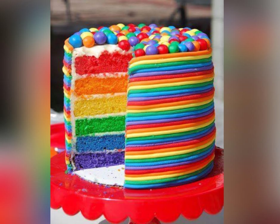 Радужный торт для мальчика 6 лет