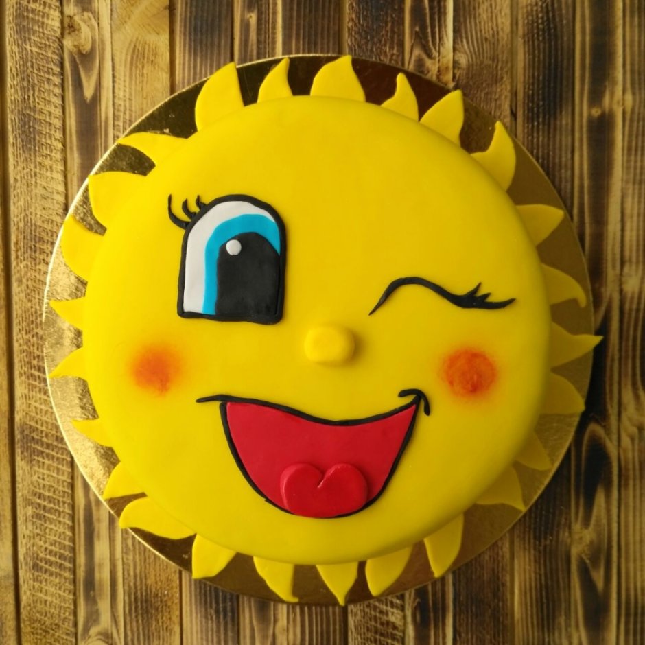 Торт солнышко для детского сада