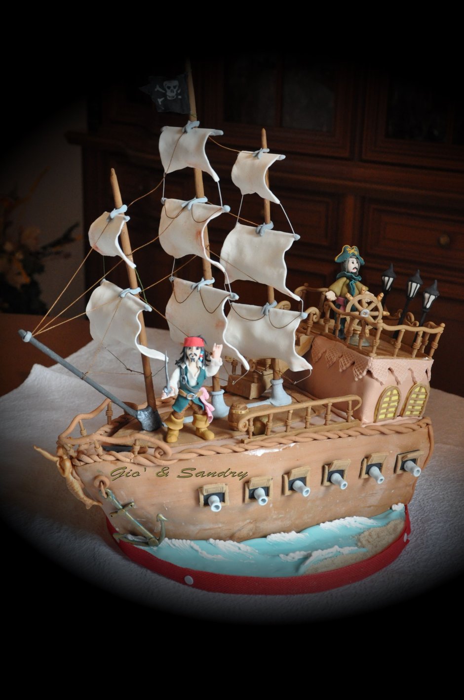 Торт пираты Карибского моря для мальчика