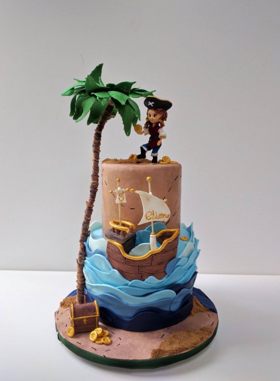 Торт корабль пираты Карибского моря