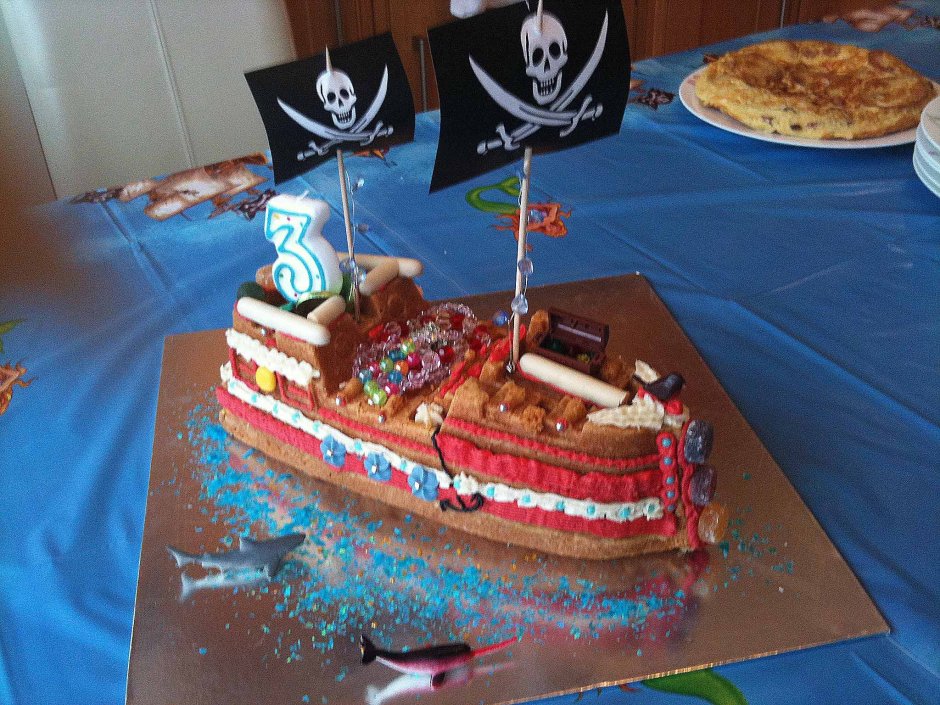 Торт в пиратском стиле