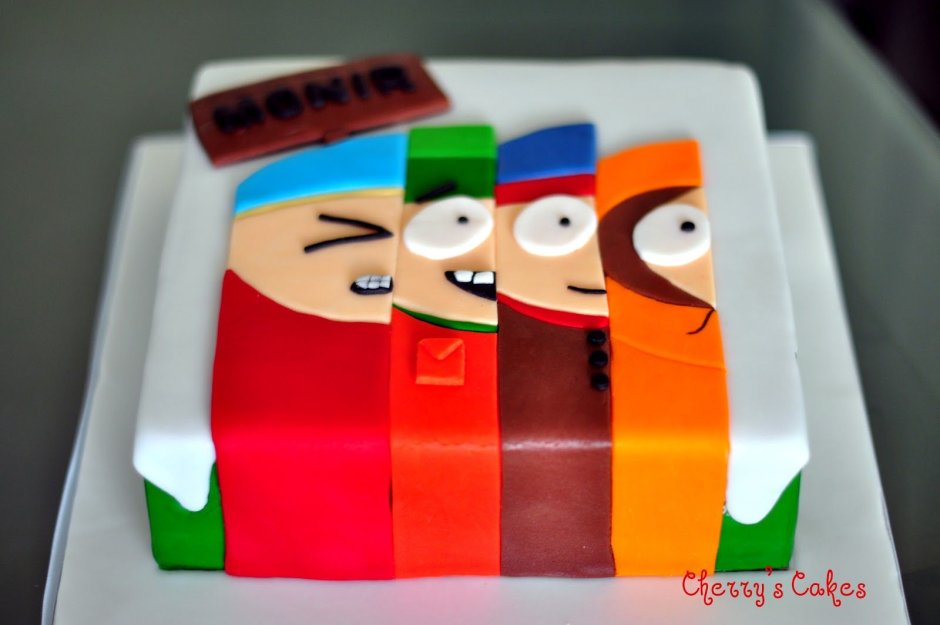 Торт на день рождения Саус парк