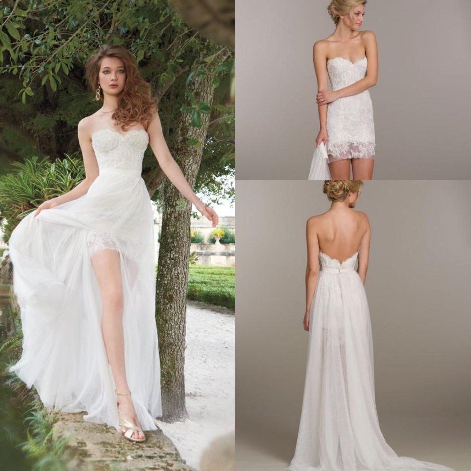 Свадебное платье мини