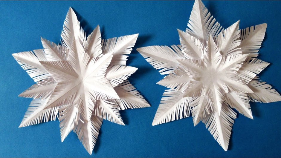 Красивые снежинки из бумаги