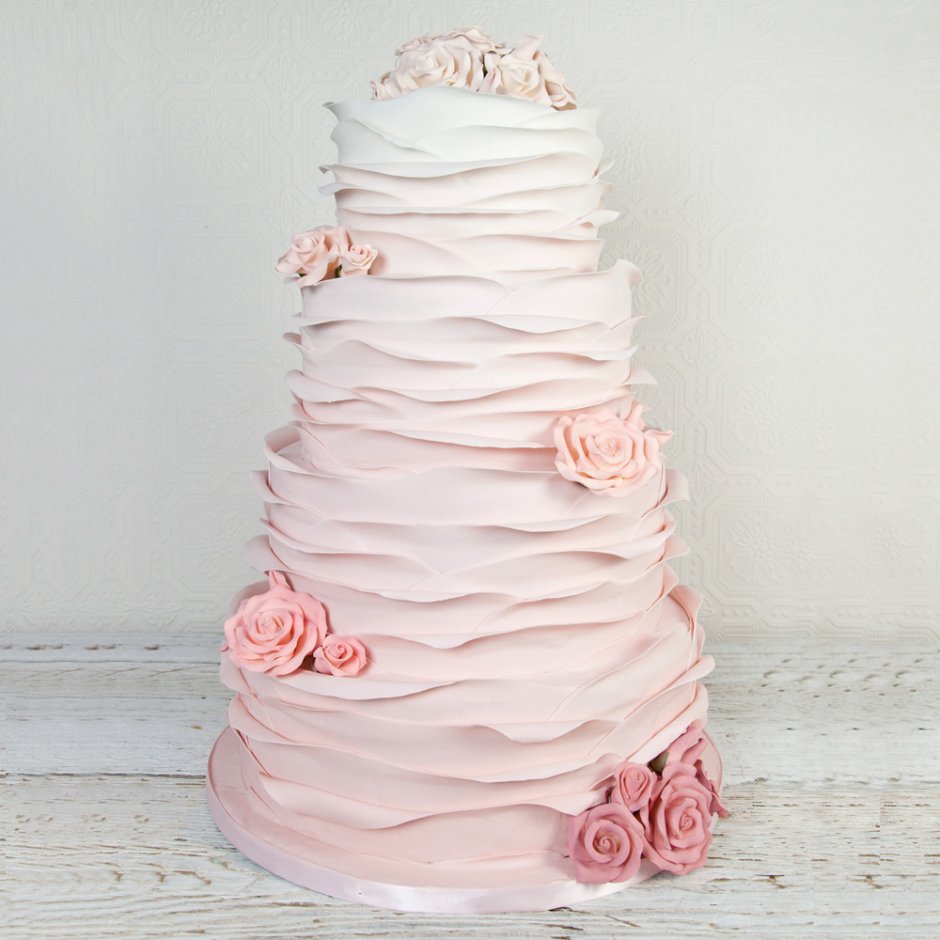 Dusty Rose свадебный торт