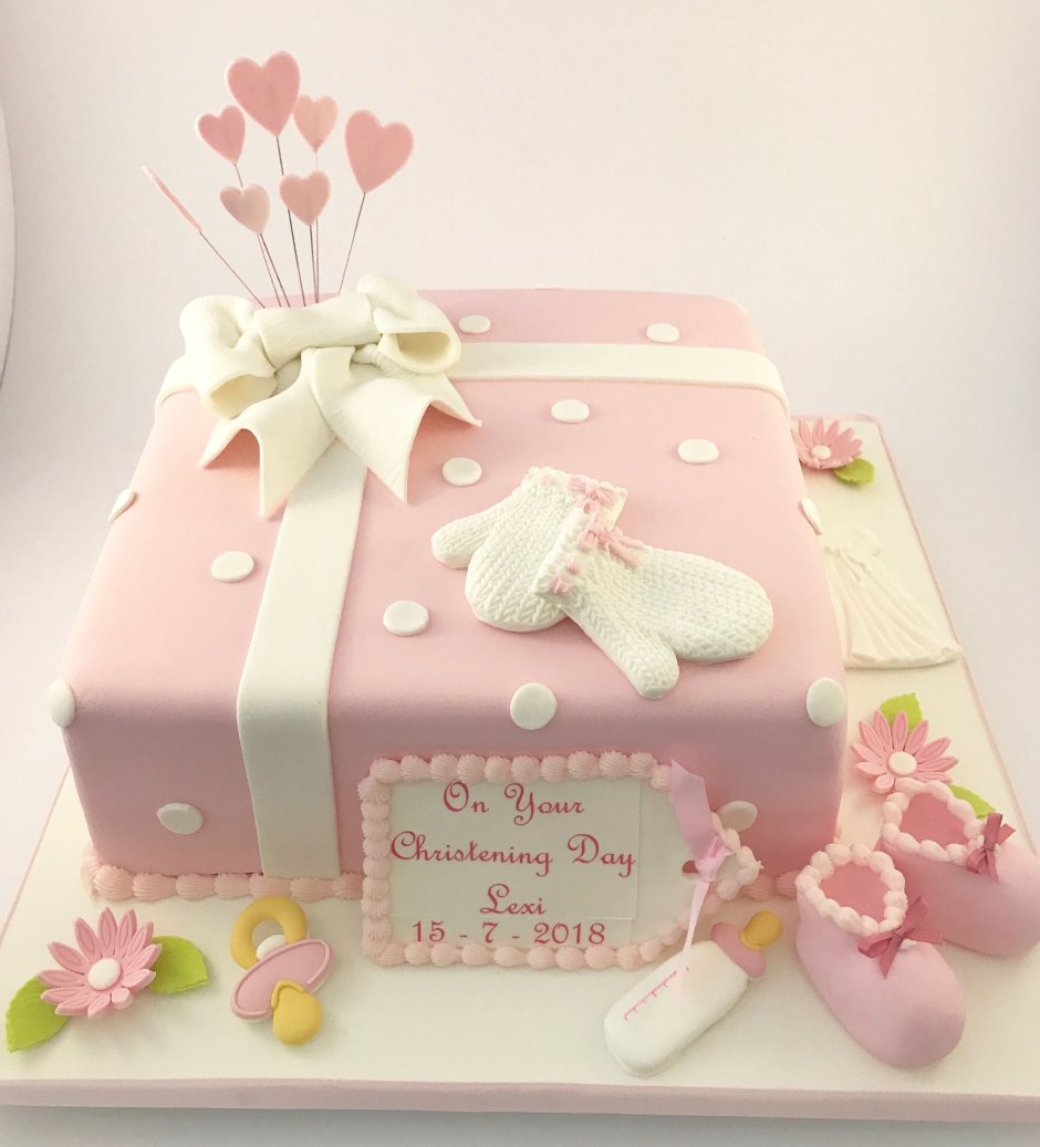 Тортик для новорожденной девочки