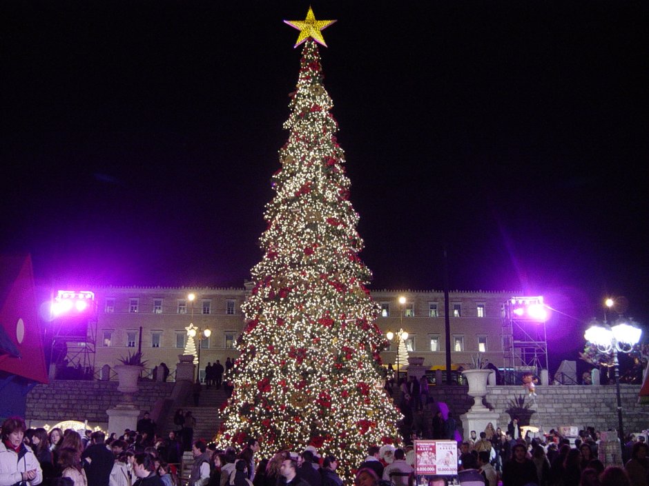 Новогодняя елка в Греции