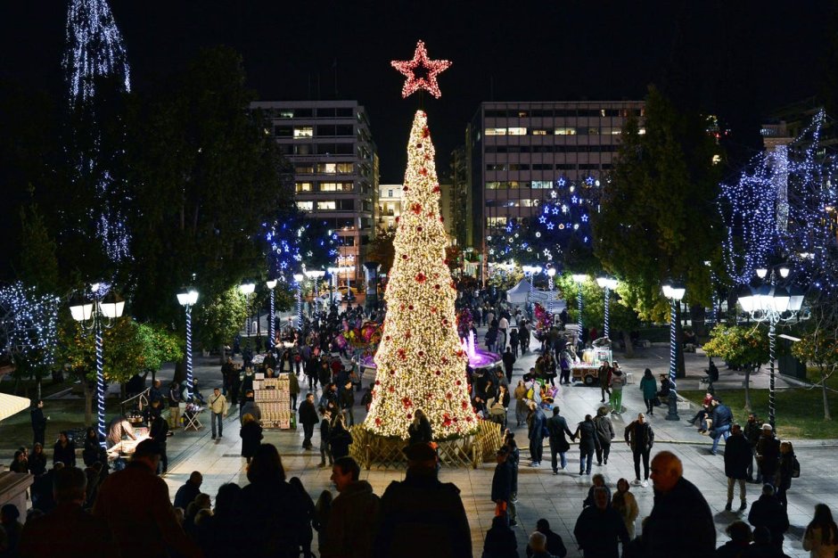 Рождество в Греции Синтагма