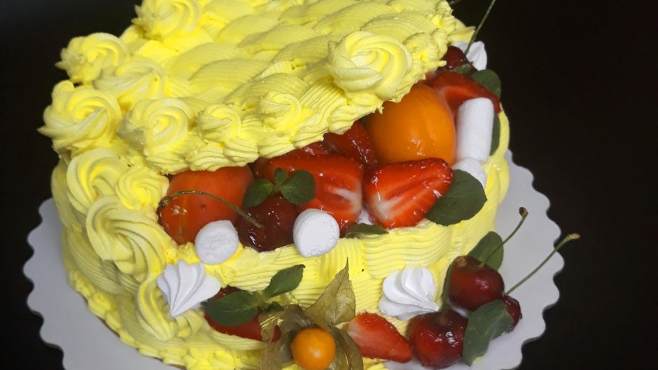 Тортик с ягодами