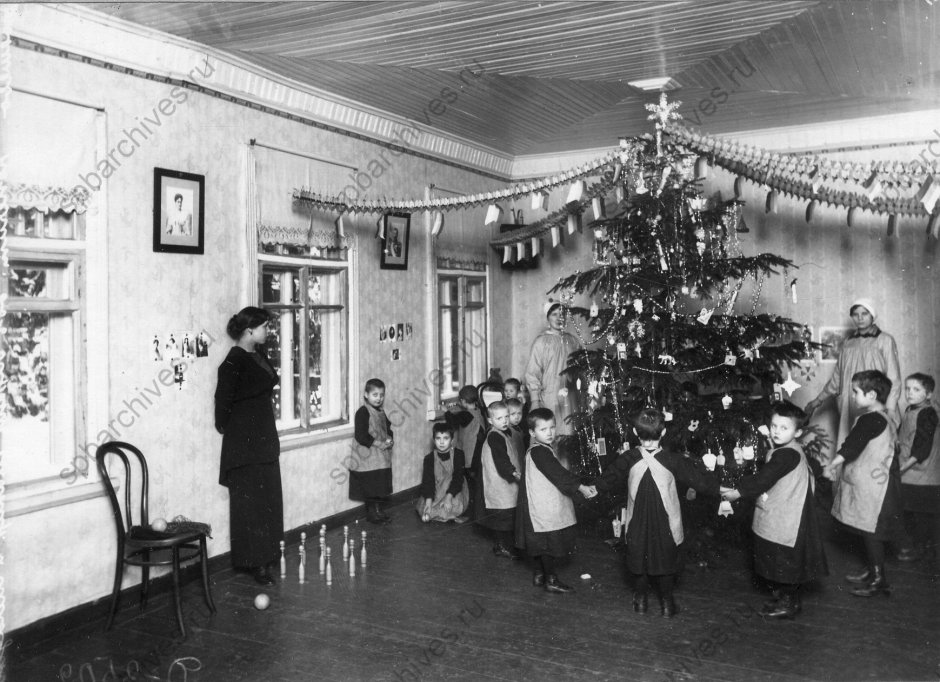 Рождественская ель 1917 в Михайловском артиллерийском училище