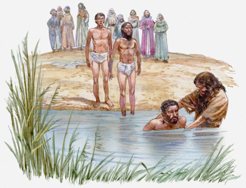 Иоанн Креститель крещение в Иордане