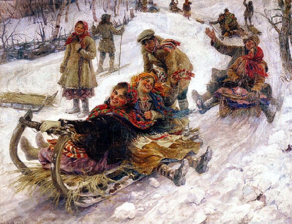 Константин Коровин Святки картины