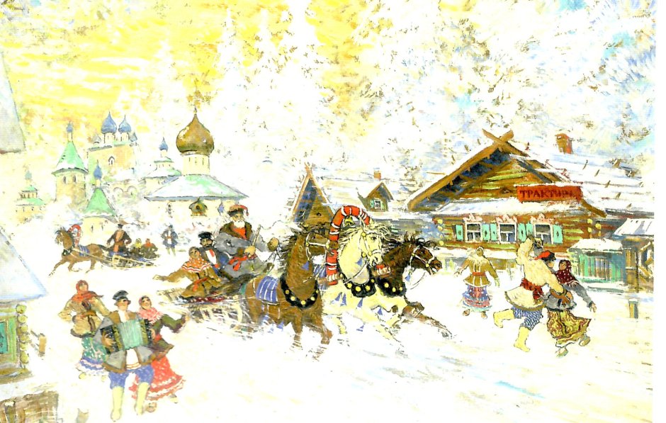 Взятие снежного городка в древней Руси