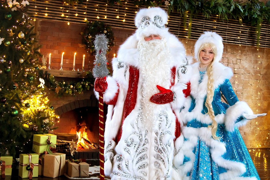 Дед Мороз и Снегурочка костюмы