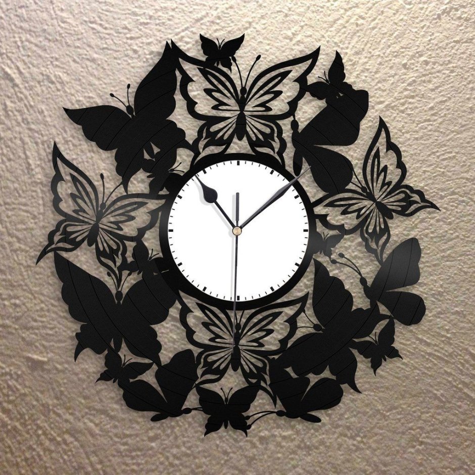 Декоративные часы на стену из фанеры