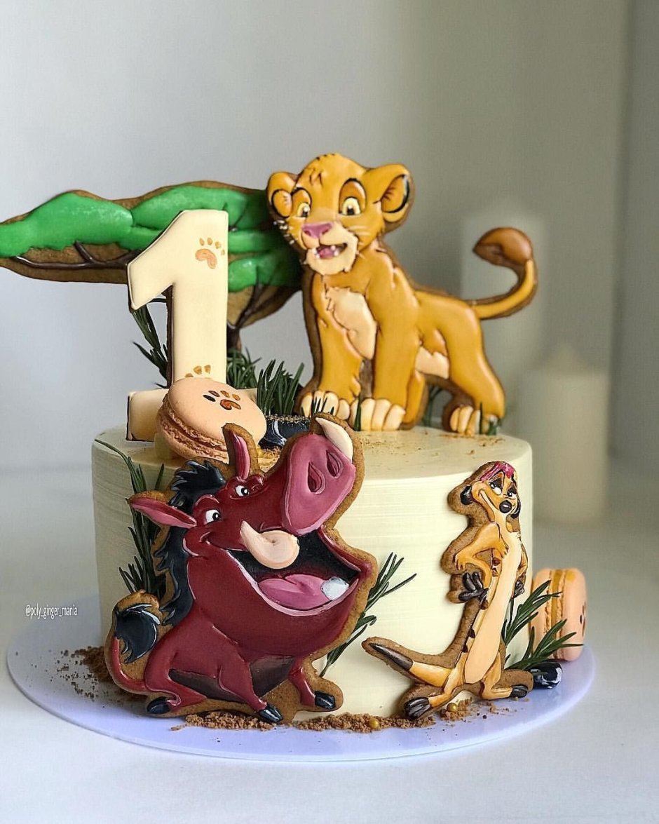 Квадратный торт Король Лев