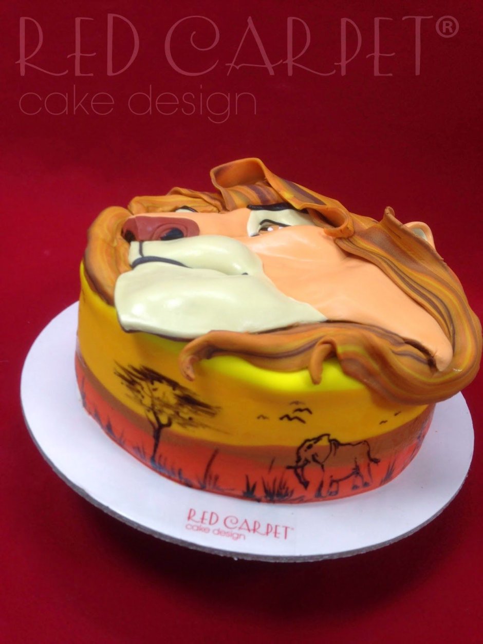 Двухъярусный торт Король Лев