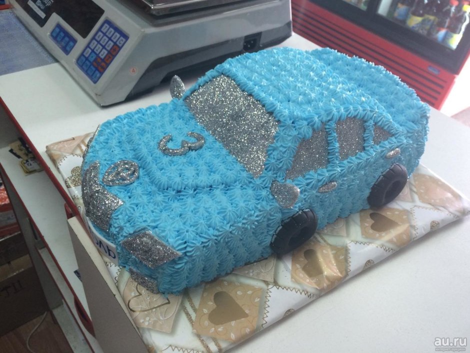 Торт с машиной Ауди