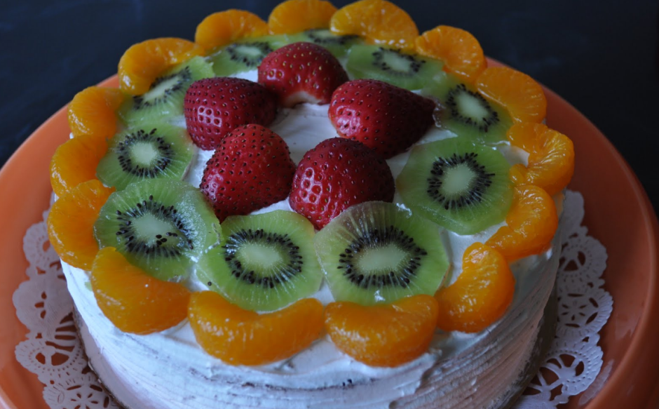 Украшения для торта из фруктов