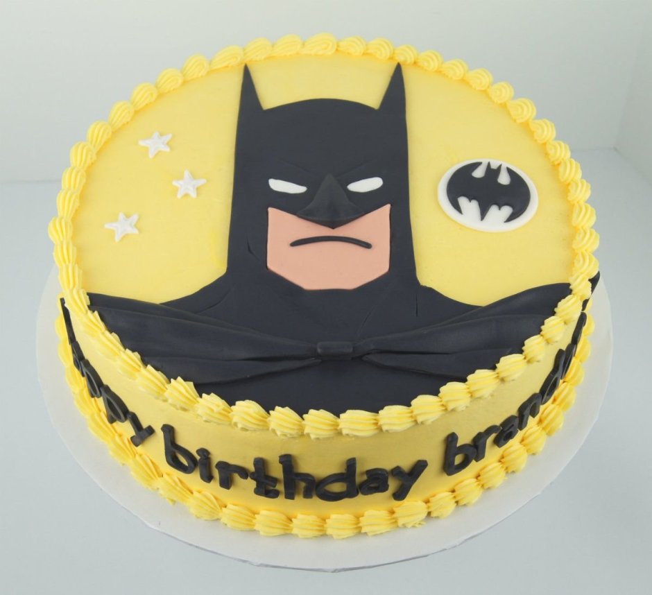 Квадратный Бэтменом торт