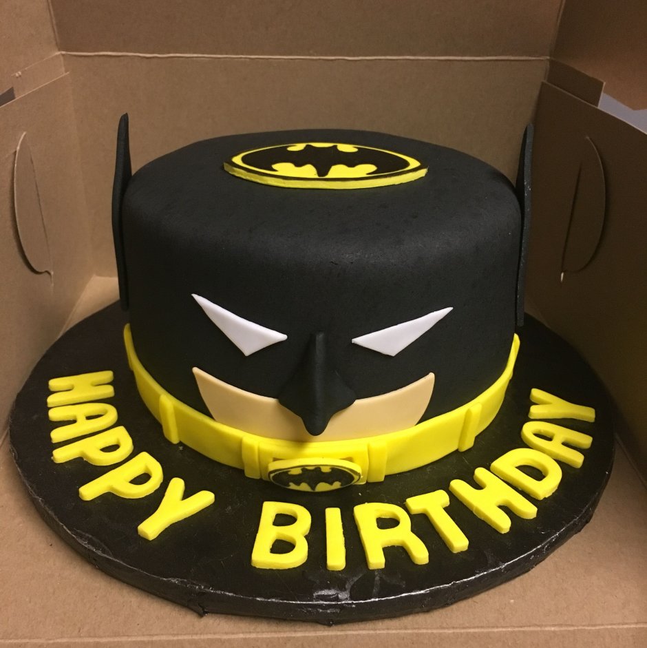Тортики в стиле Бэтмена