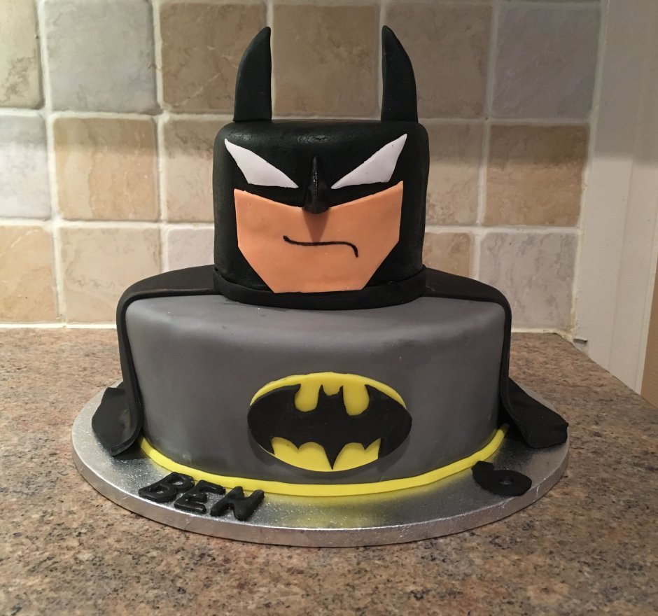 Детские торты на день рождения мальчику Бэтман