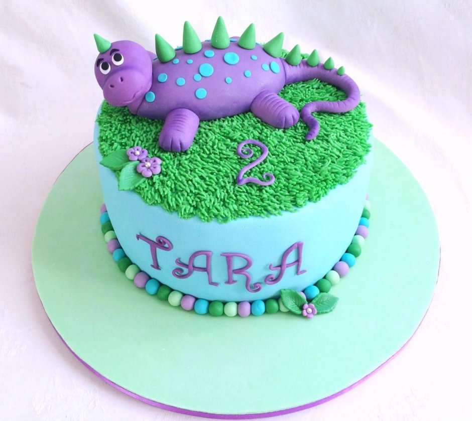 Крутой торт динозавр