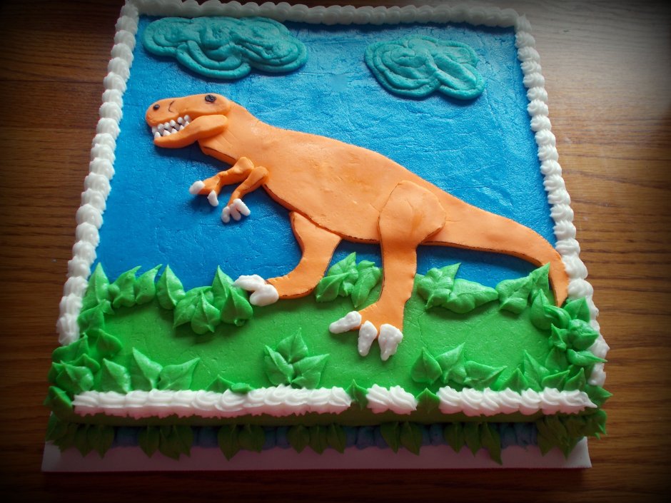 Динозавры сахарная печать