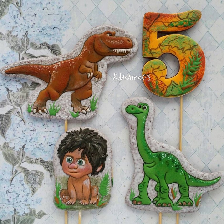 Динозавры на торт фотопечать