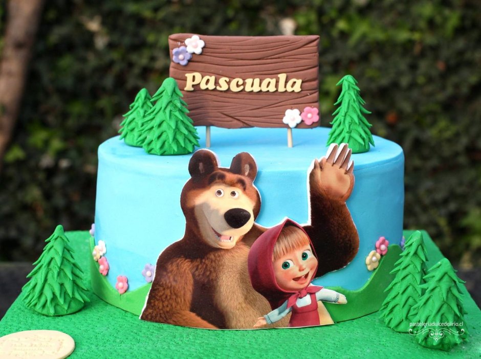 Тортик Маша и медведь