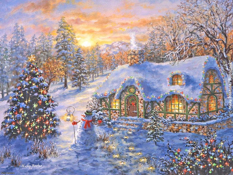 Художник Nicky Boehme новый год