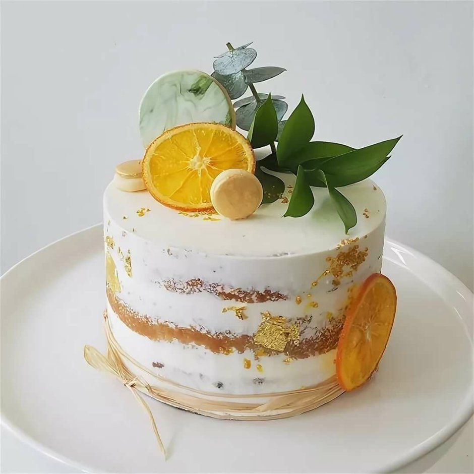 Торт апельсин манго
