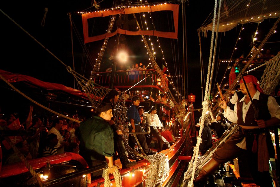 Канкун пиратское шоу Kapitan Hook