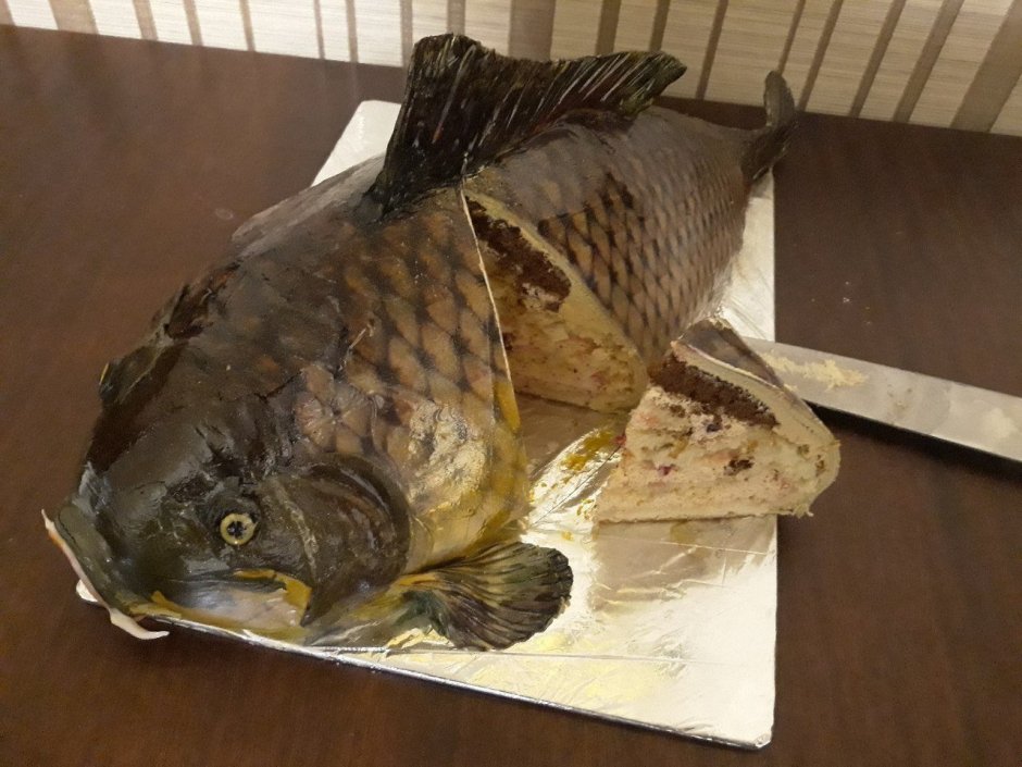 Торт рыба Карп
